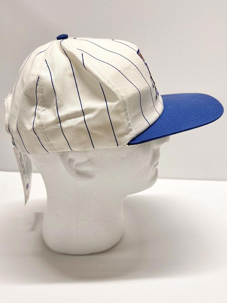 VTG Durham Bulls Snapback Hat RARE NOS MLB TAGS Striped USA NC Tampa Rays Minor - Picture 6 of 12